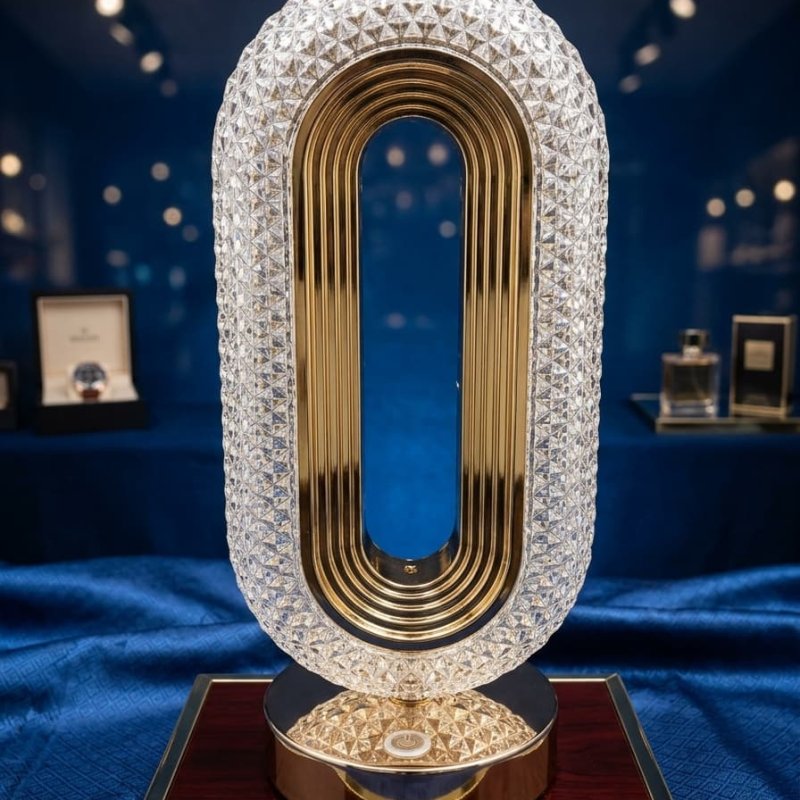 Oval Crystal Touch Lamp